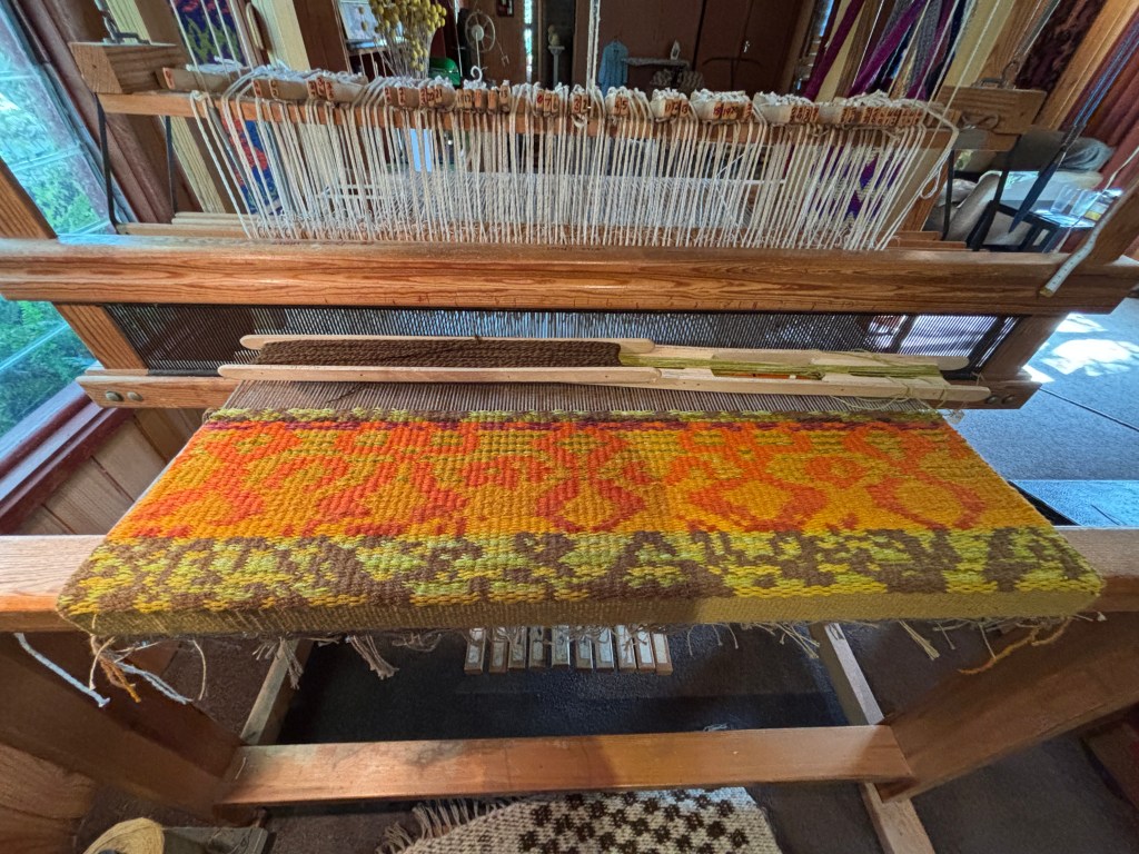 Rug weaving by Anne Churches